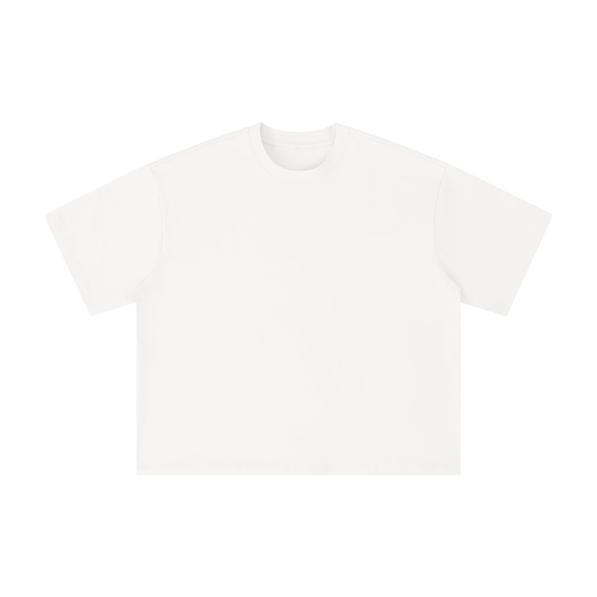 Unisex Boxy Oversized T-Shirt in white