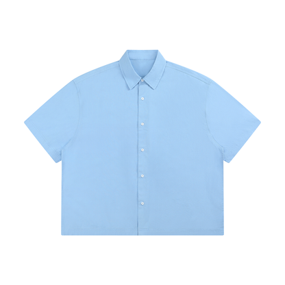 Unisex Boxy Short Sleeve Shirt in blue