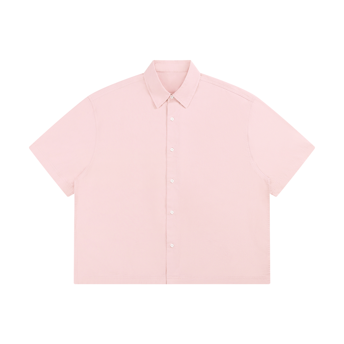 Unisex Boxy Short Sleeve Shirt in light pink