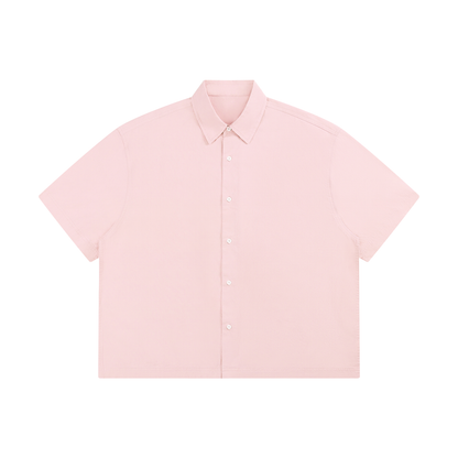 Unisex Boxy Short Sleeve Shirt in light pink