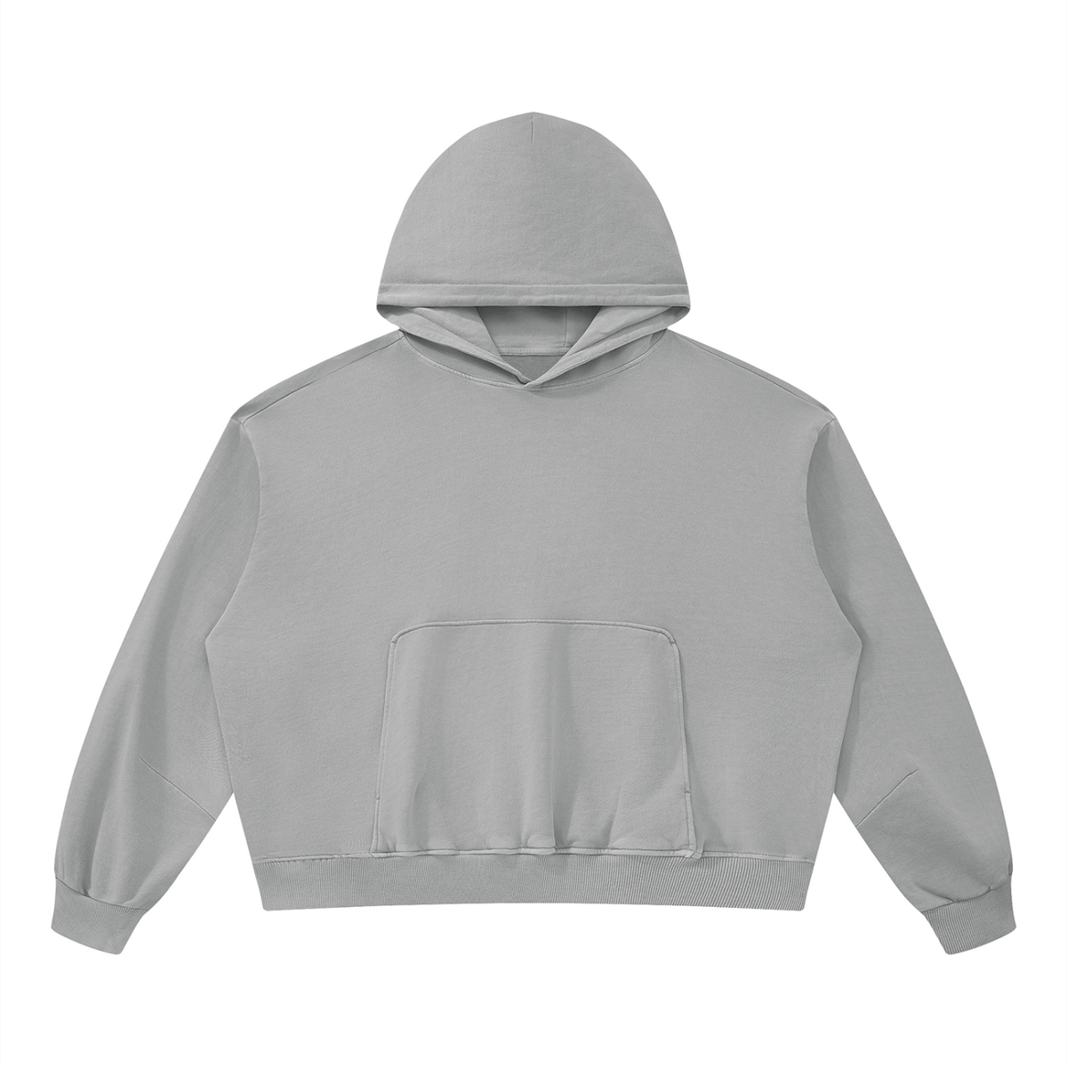 Unisex Boxy Vintage Washed Hoodie in light gray