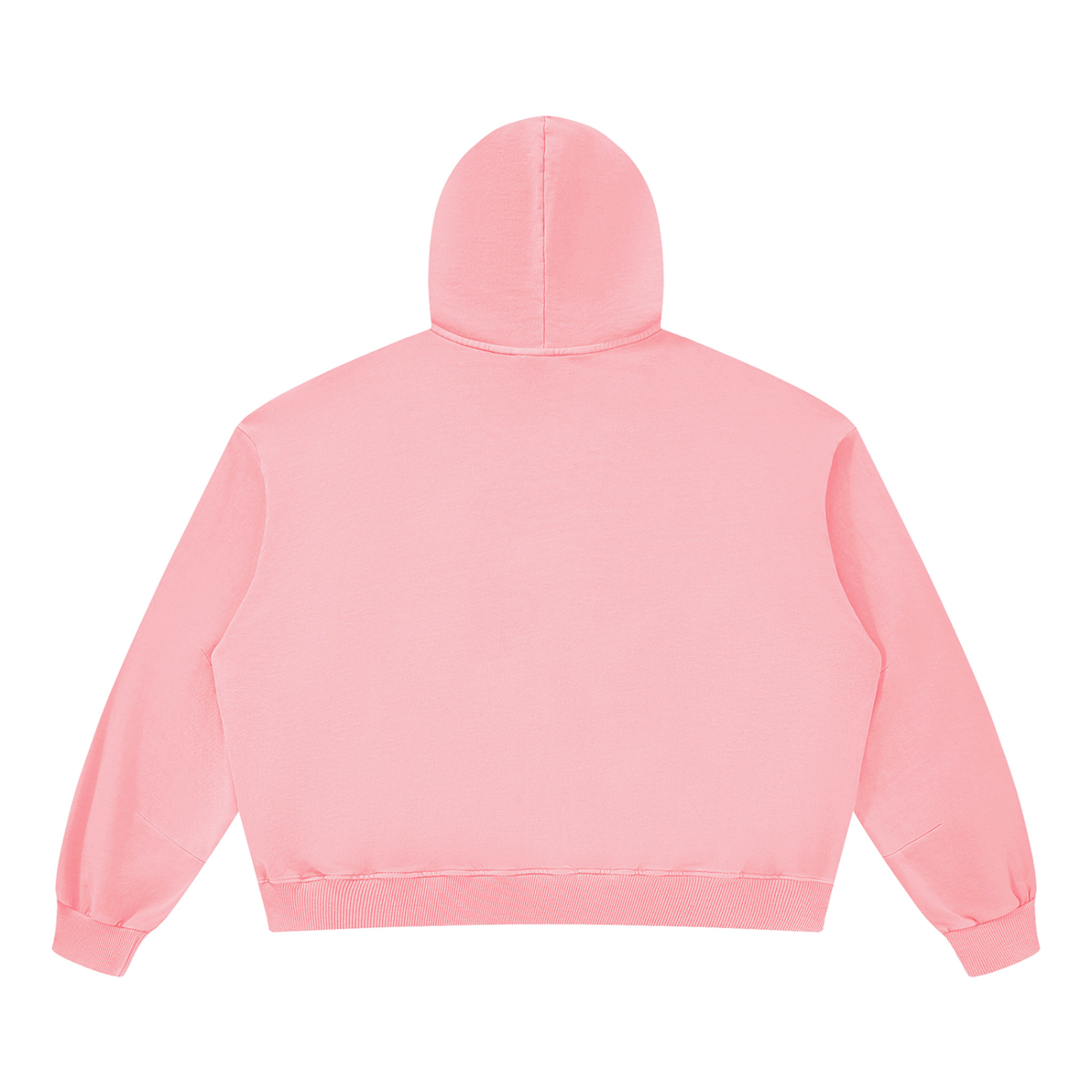 Unisex Boxy Vintage Washed Hoodie in pink, alternate angle