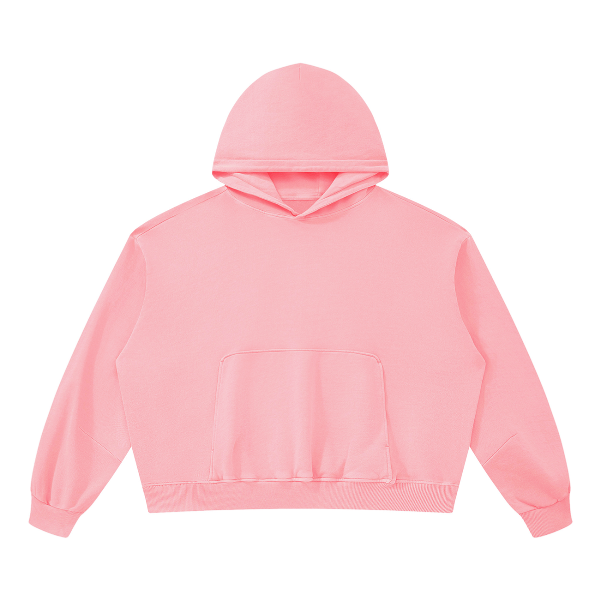 Unisex Boxy Vintage Washed Hoodie in pink