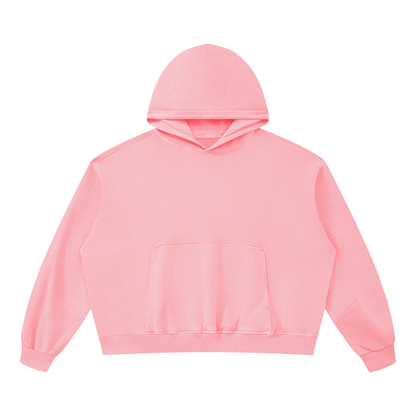 Unisex Boxy Vintage Washed Hoodie in pink