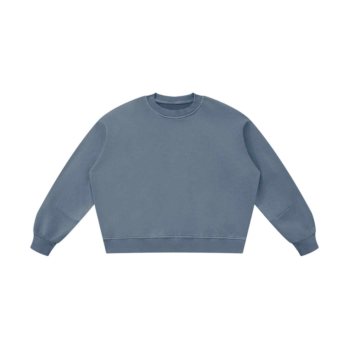 Unisex Boxy Vintage Washed Sweatshirt in gray blue