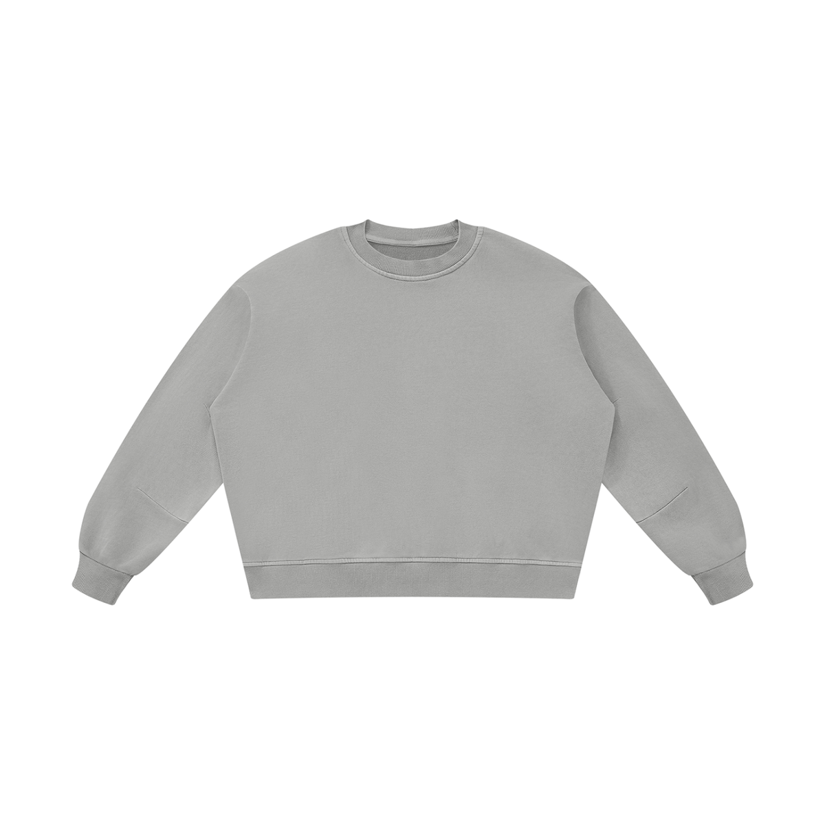 Unisex Boxy Vintage Washed Sweatshirt in light gray