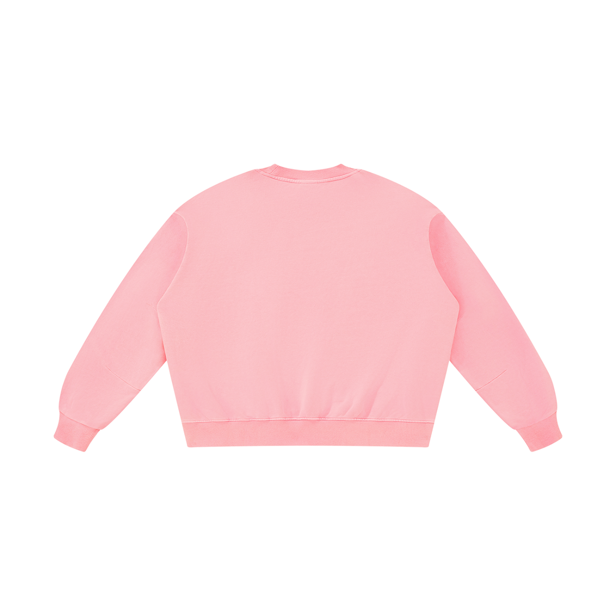 Unisex Boxy Vintage Washed Sweatshirt in pink, alternate angle
