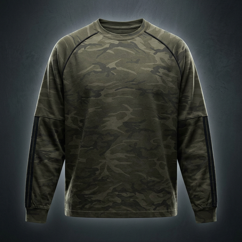 Unisex Camo Loose Long Sleeve T-Shirt
