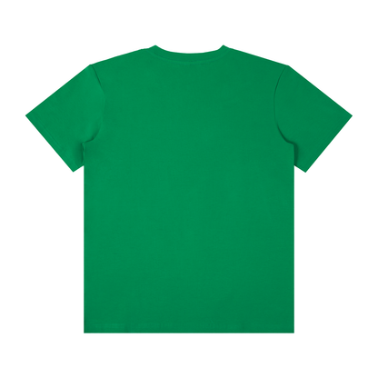 Unisex Classic Crew Neck Cotton T-Shirt in fern green, alternate angle