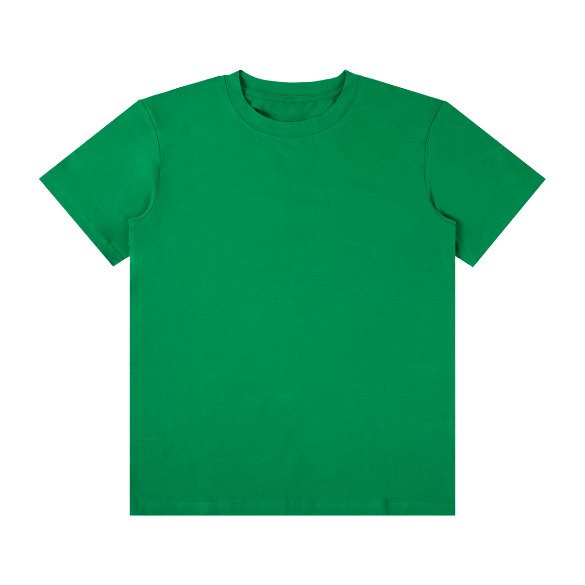 Unisex Classic Crew Neck Cotton T-Shirt in fern green