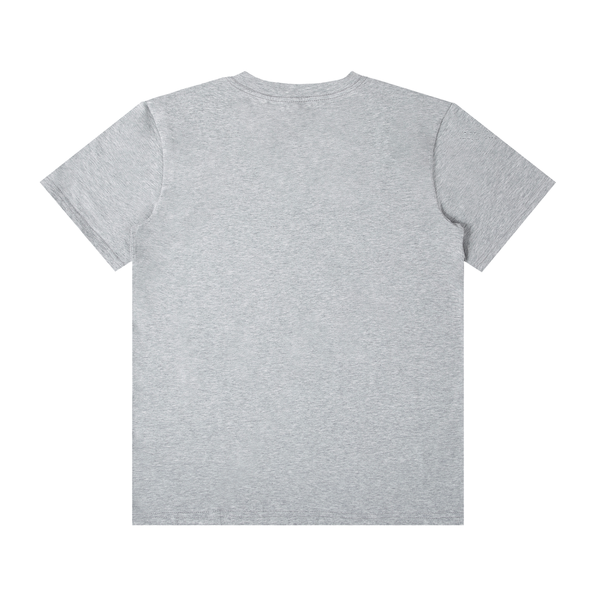 Unisex Classic Crew Neck Cotton T-Shirt in formal gray, alternate angle