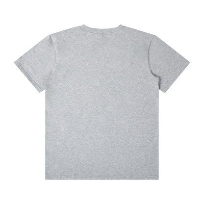Unisex Classic Crew Neck Cotton T-Shirt in formal gray, alternate angle