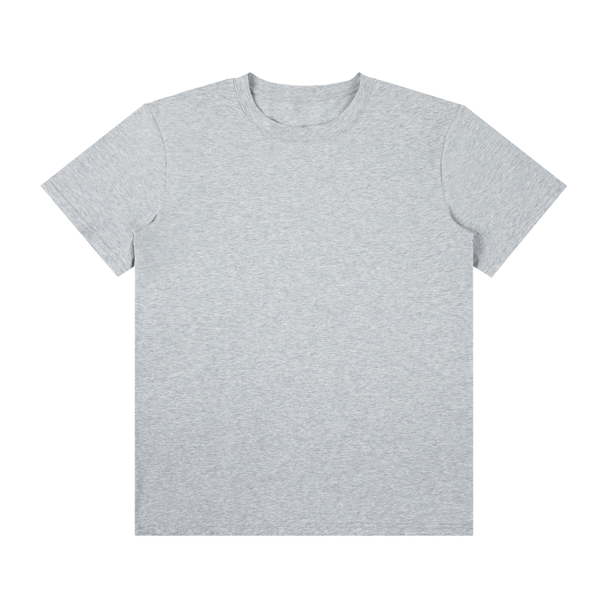 Unisex Classic Crew Neck Cotton T-Shirt in formal gray