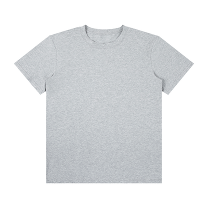 Unisex Classic Crew Neck Cotton T-Shirt in formal gray