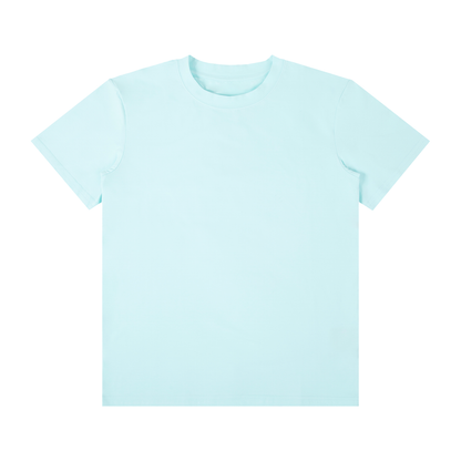 Unisex Classic Crew Neck Cotton T-Shirt in ice water