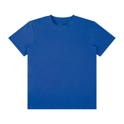 Unisex Classic Crew Neck Cotton T-Shirt in lapis blue