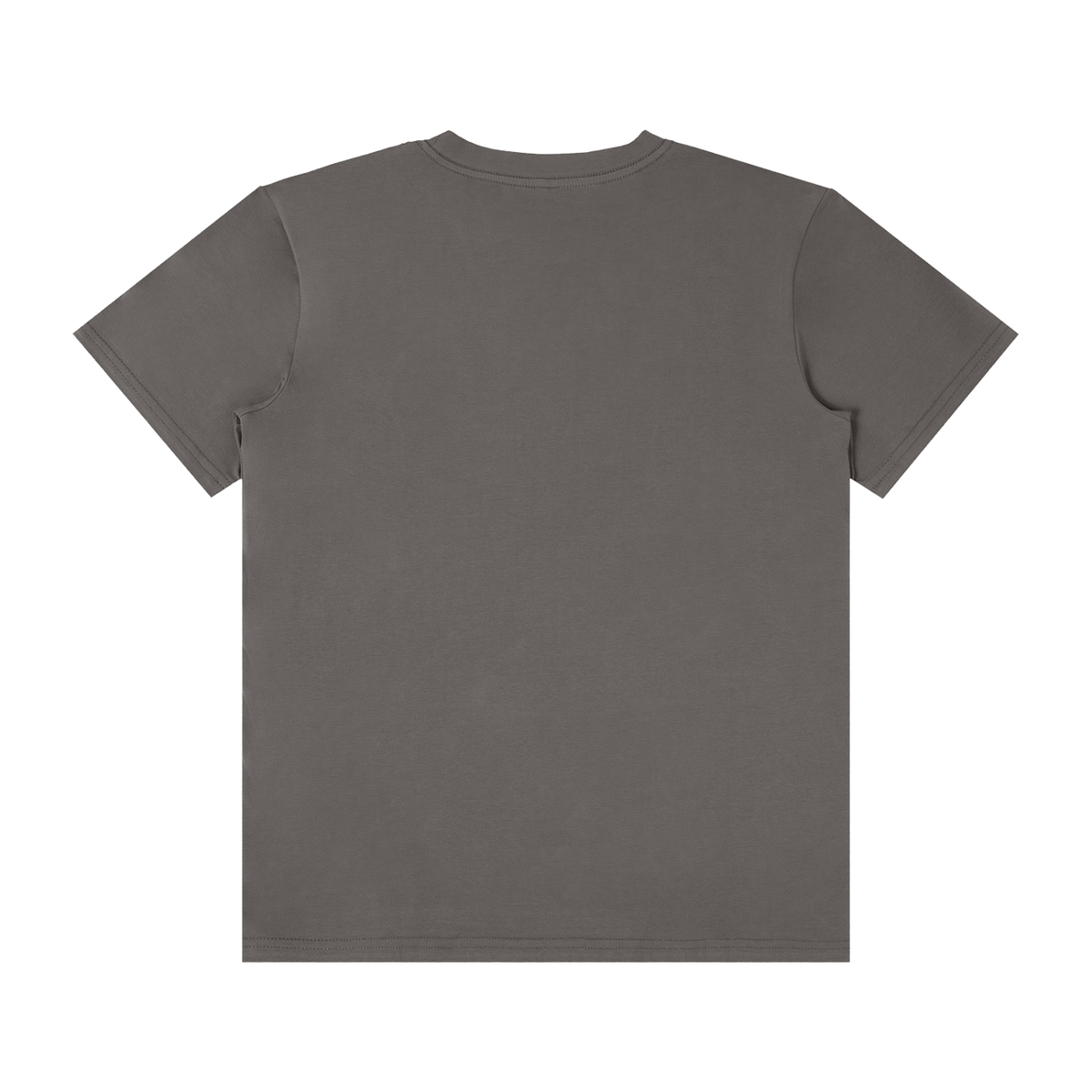 Unisex Classic Crew Neck Cotton T-Shirt in pirate black, alternate angle