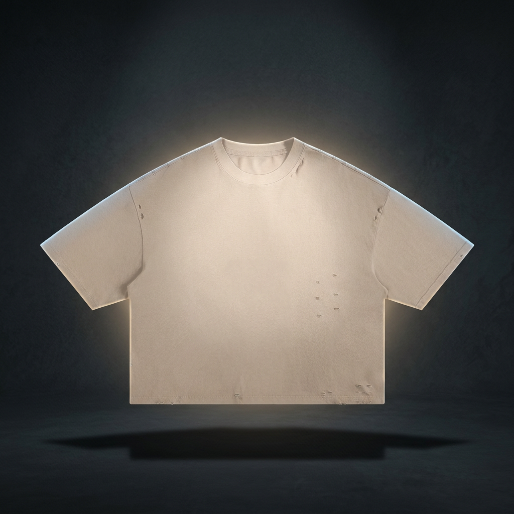 Unisex Classic Frayed Boxy Tee