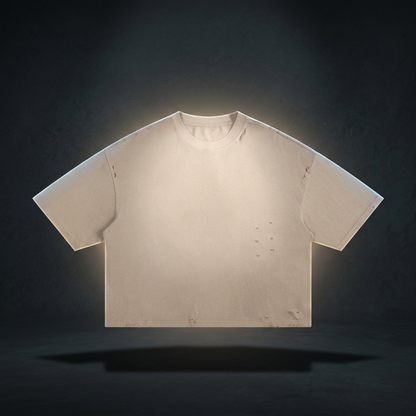 Unisex Classic Frayed Boxy Tee