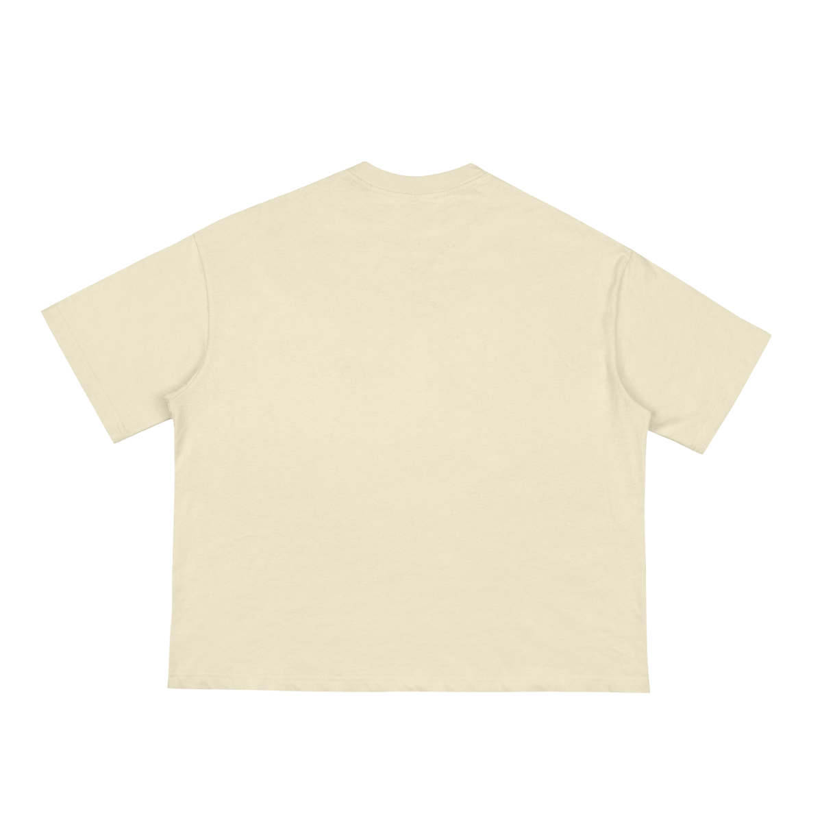 Unisex Classic Loose Boxy Tee in apricot, alternate angle