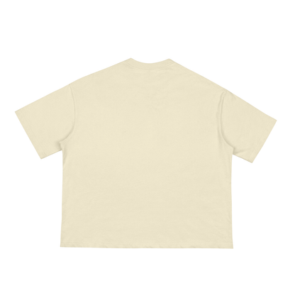Unisex Classic Loose Boxy Tee in apricot, alternate angle