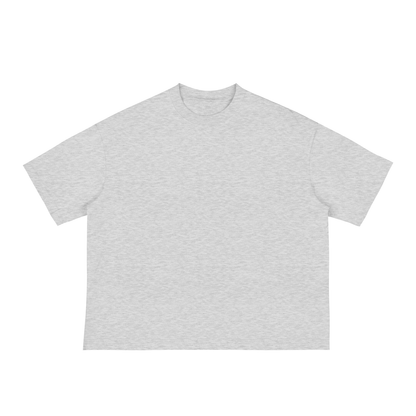 Unisex Classic Loose Boxy Tee in flower gray