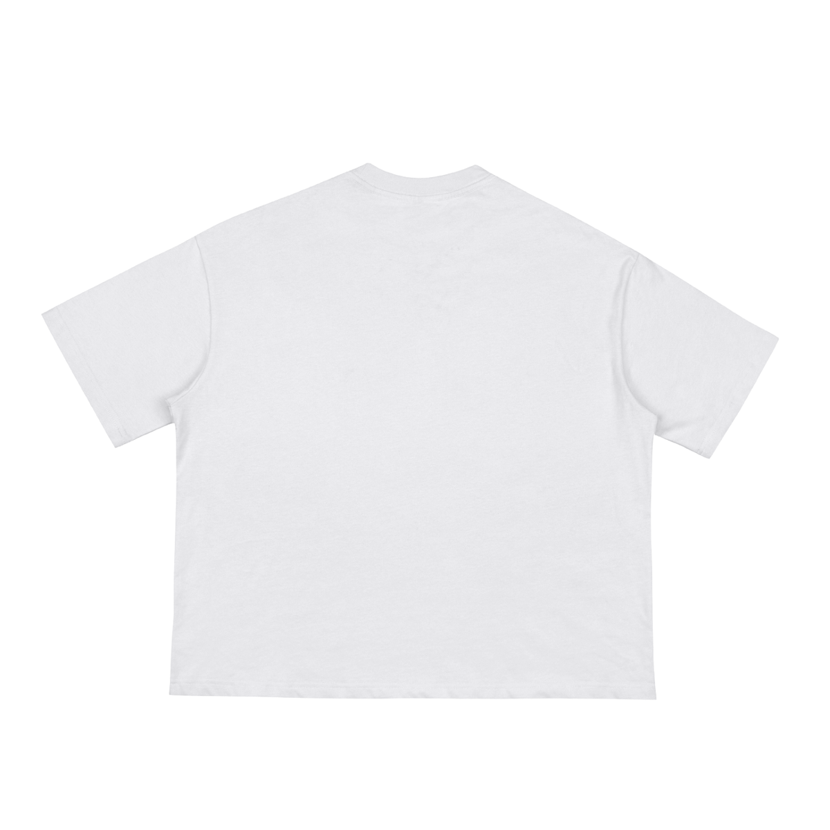 Unisex Classic Loose Boxy Tee in white, alternate angle