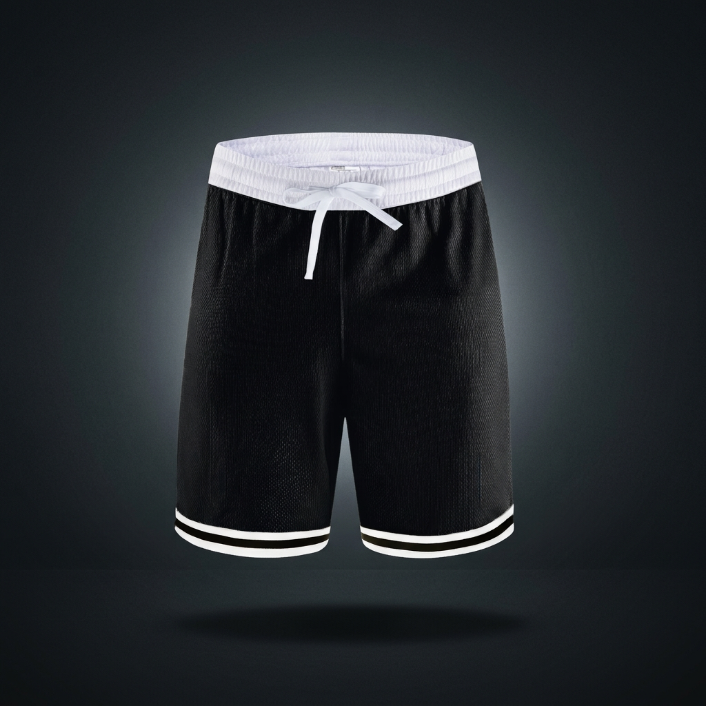 Unisex Classic Stripe Trim Basketball Shorts