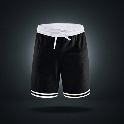Unisex Classic Stripe Trim Basketball Shorts