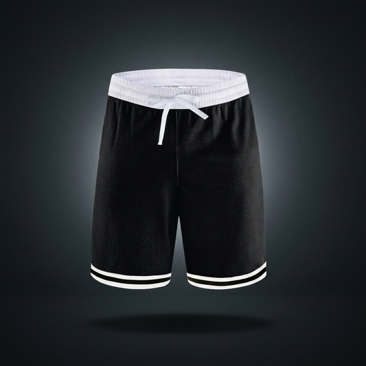 Unisex Classic Stripe Trim Basketball Shorts