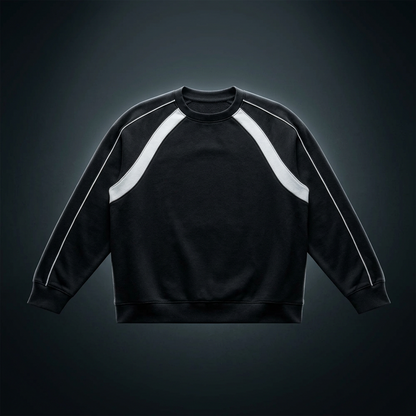 Unisex Color Block Crewneck Sweatshirt