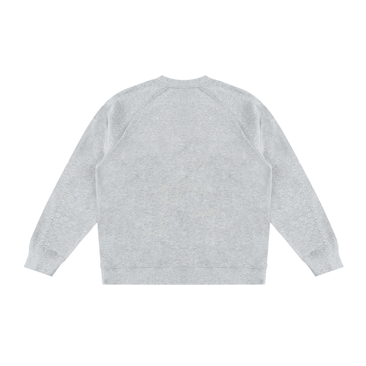 Unisex Color Block Crewneck Sweatshirt in flower gray with black, alternate angle