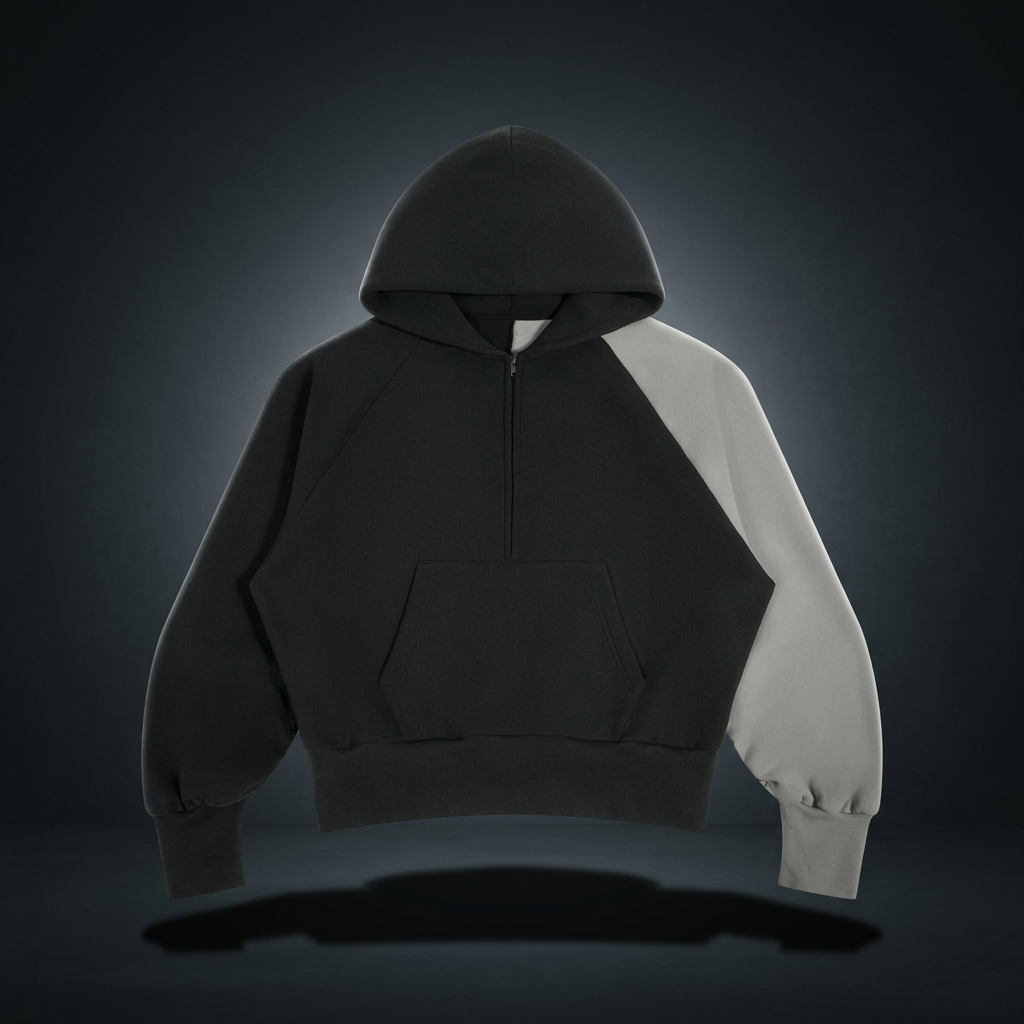 Unisex Color-Block Fleece Hoodie, view 1
