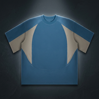 Unisex Color Block Paneling T-Shirt