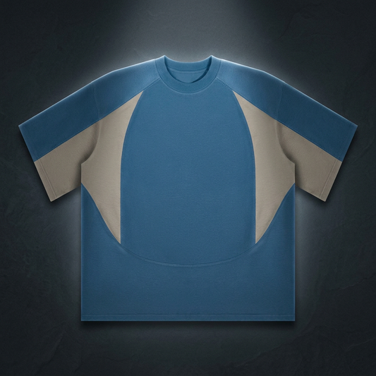 Unisex Color Block Paneling T-Shirt