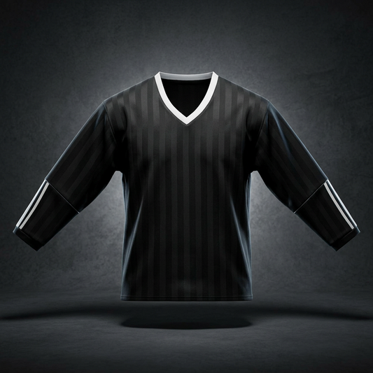 Unisex Color Block Striped Soccer Jersey