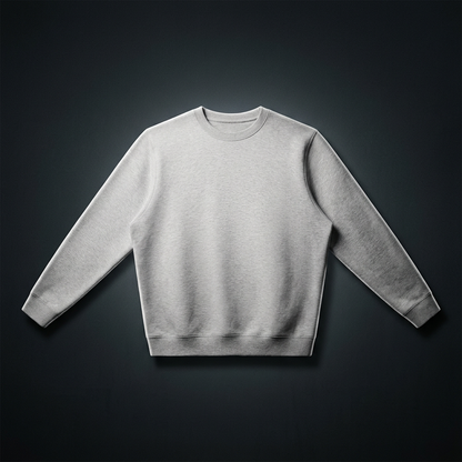 Unisex Cotton Blend Oversized Crewneck Sweatshirt