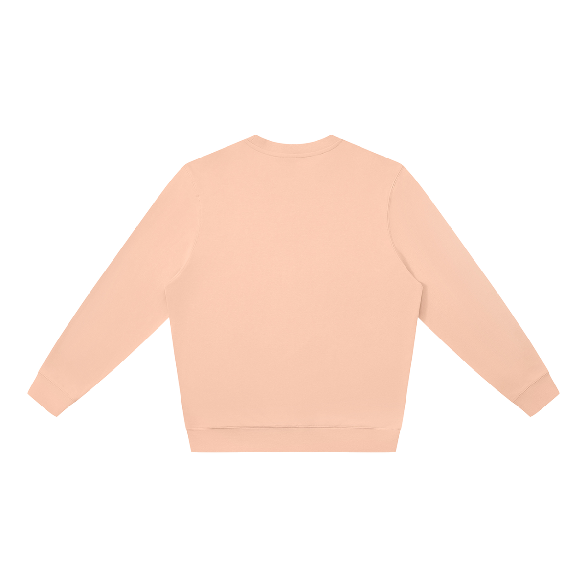 Unisex Cotton Blend Oversized Crewneck Sweatshirt in pink, alternate angle