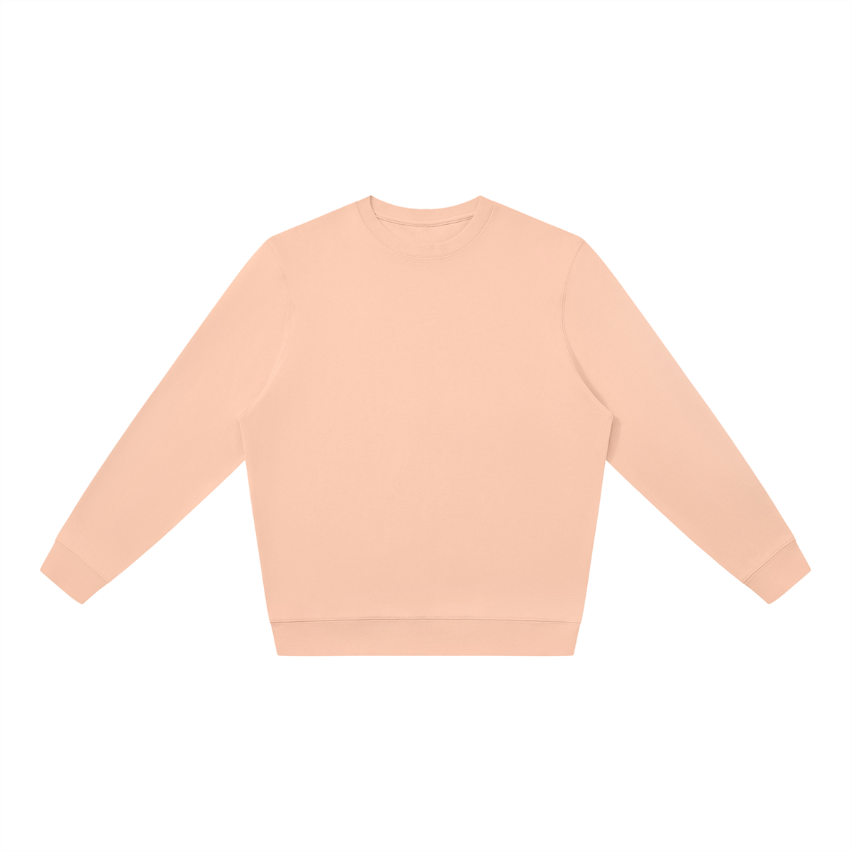 Unisex Cotton Blend Oversized Crewneck Sweatshirt in pink