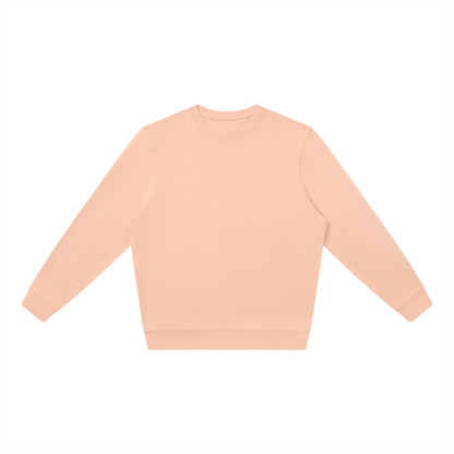 Unisex Cotton Blend Oversized Crewneck Sweatshirt in pink