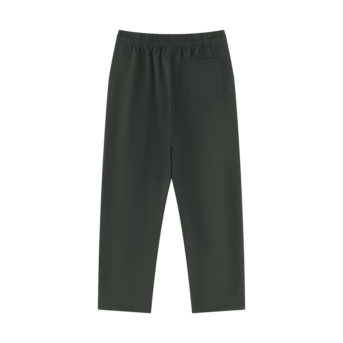 Unisex Cotton Blend Straight Leg Sweatpants in dark gray, alternate angle