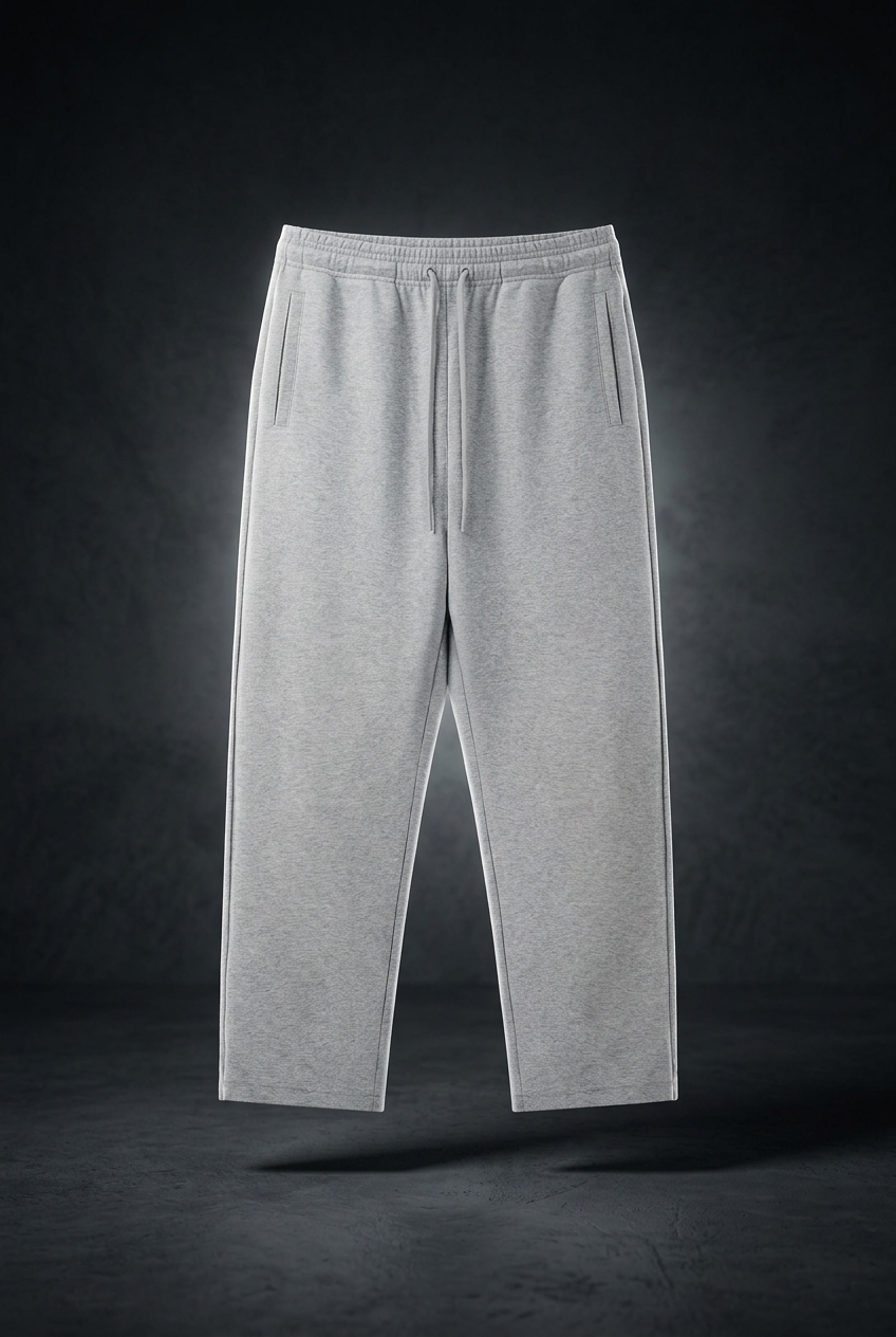Unisex Cotton Blend Straight Leg Sweatpants