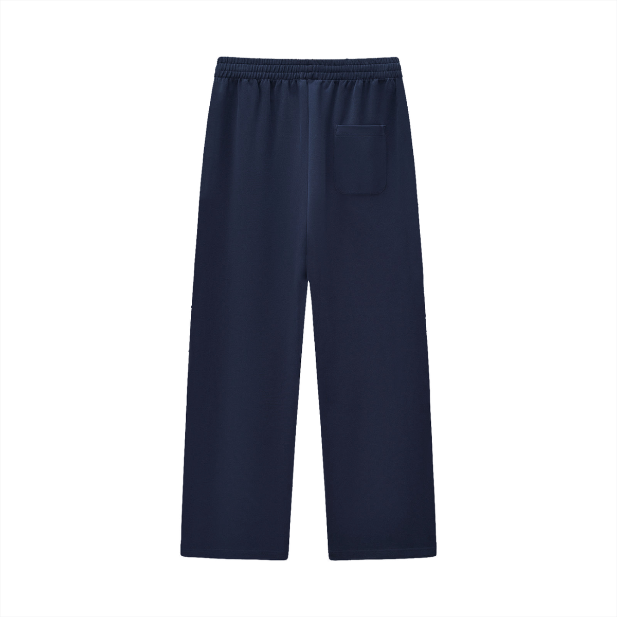 Unisex Curved Stripe Straight Sweatpants in royal blue, alternate angle