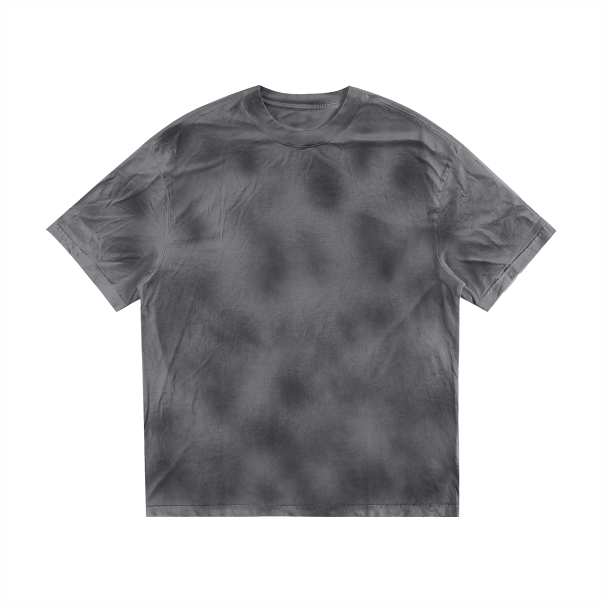Unisex Dirty Washed Loose T-Shirt in dark gray