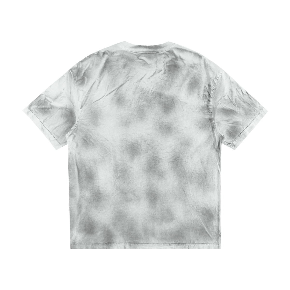 Unisex Dirty Washed Loose T-Shirt in white gray, alternate angle