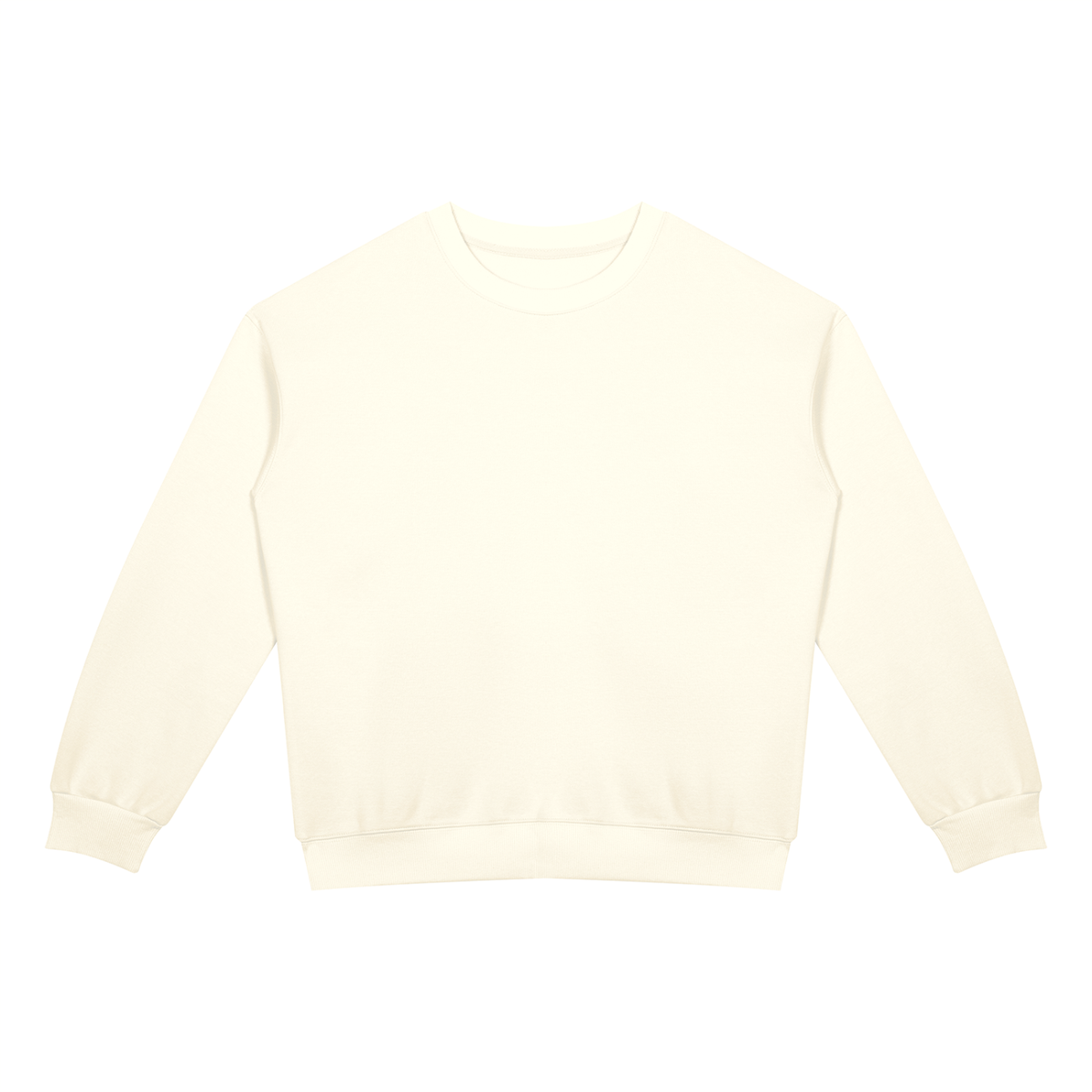 Unisex Drop Shoulder Crewneck Sweatshirt in apricot