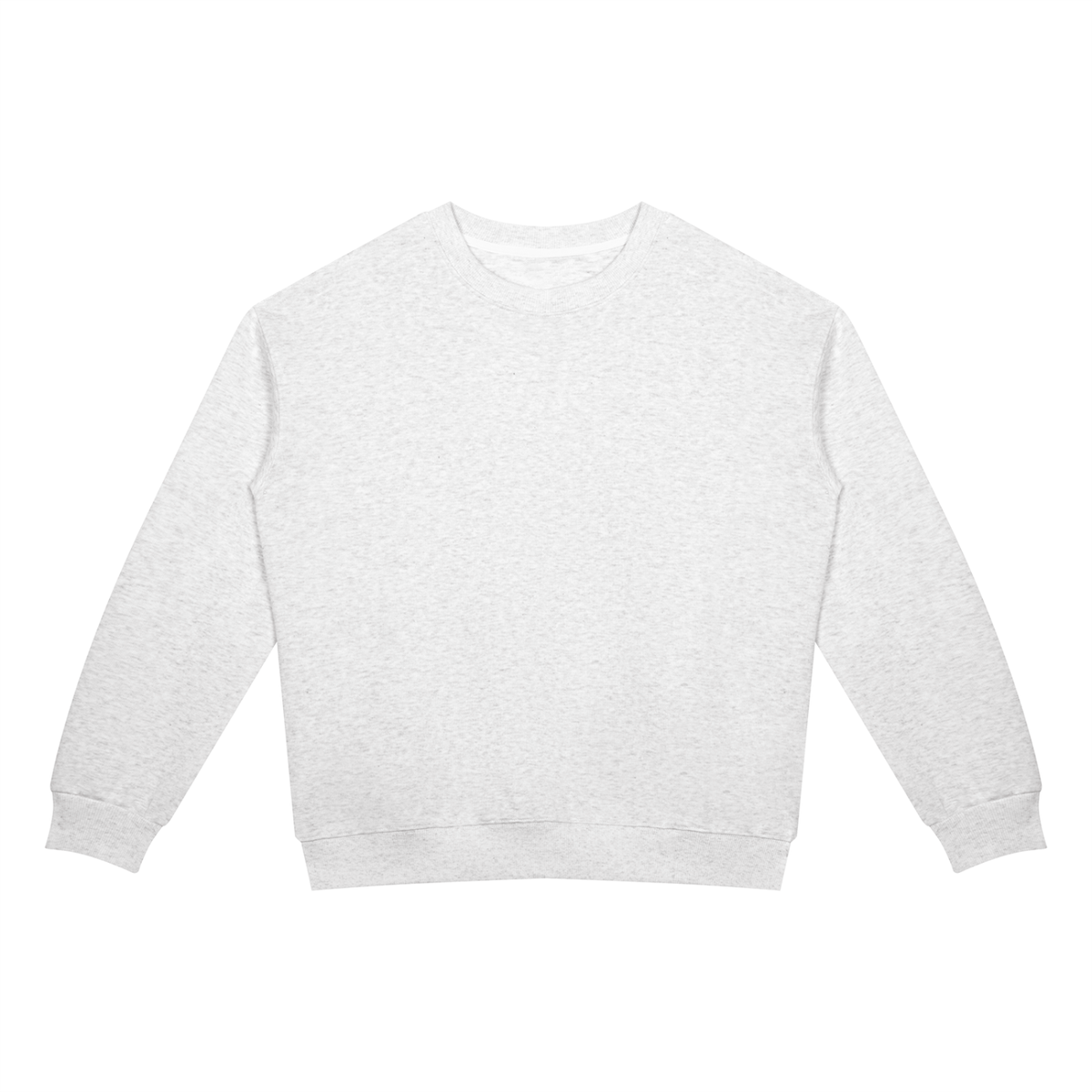 Unisex Drop Shoulder Crewneck Sweatshirt in oat gray