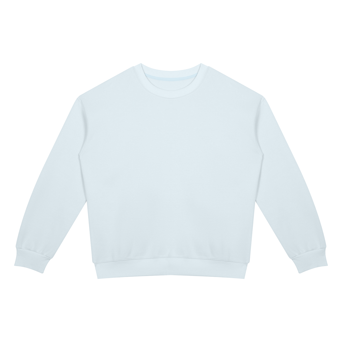 Unisex Drop Shoulder Crewneck Sweatshirt in sky blue
