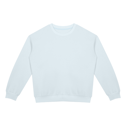 Unisex Drop Shoulder Crewneck Sweatshirt in sky blue