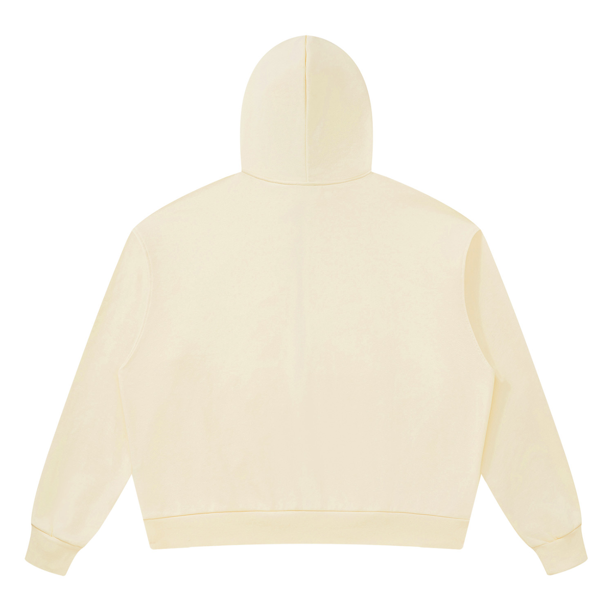 Unisex Drop Shoulder Hoodie in apricot, alternate angle